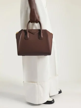 Antigona Bag mică din piele Box