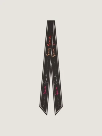 Bandeau din mătase cu semnătura Givenchy multicoloră