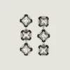 Cercei Deconstructed Crystals din metal și cristale Cercei Deconstructed Crystals din metal și cristale