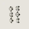 Cercei Deconstructed Crystals din metal și cristale Cercei Deconstructed Crystals din metal și cristale