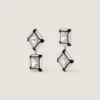 Cercei Deconstructed Crystals din metal și cristale Cercei Deconstructed Crystals din metal și cristale