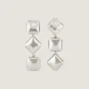 Cercei Deconstructed Crystals din metal și cristale Cercei Deconstructed Crystals din metal și cristale