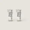 Cercei Givenchy Tape din metal și email Cercei Givenchy Tape din metal și email