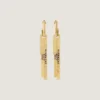 Cercei Givenchy Tape din metal și email Cercei Givenchy Tape din metal și email