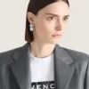 Cercei Givenchy Tape din metal și email Cercei Givenchy Tape din metal și email