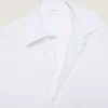 Cămașă Cocoon cu cusături couture din bumbac Cămașă Cocoon cu cusături couture din bumbac