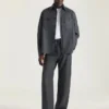 Cămașă cu cusături couture din flanel Cămașă cu cusături couture din flanel