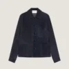 Cămașă cu cusături couture din piele de căprioară Cămașă cu cusături couture din piele de căprioară