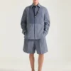 Cămașă de smoking din bumbac cu cusături couture Cămașă de smoking din bumbac cu cusături couture