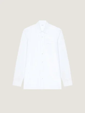Cămașă Slim Fit din poplin cu broderie Givenchy