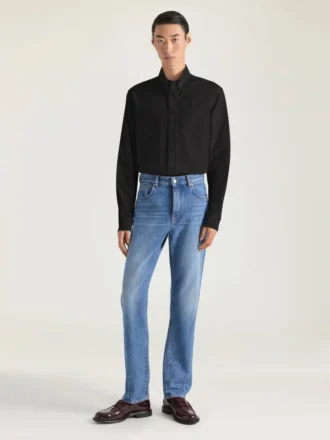 Cămașă Slim Fit din poplin cu broderie Givenchy