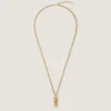 Colier Givenchy Tape din metal și email