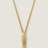 Colier Givenchy Tape din metal și email