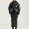 Curea corset din piele cu imprimeu de bandă Curea corset din piele cu imprimeu de bandă