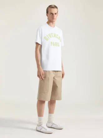 din bumbac cu broderie Givenchy Paris