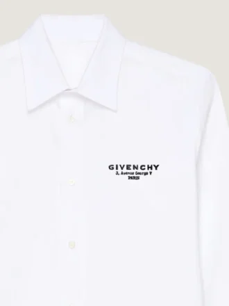 din poplin de bumbac cu broderie cu sigla Givenchy din poplin de bumbac cu broderie cu sigla Givenchy