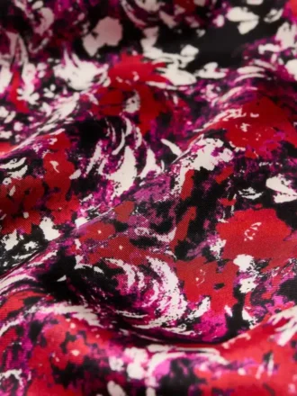 Eșarfă pătrată din mătase cu imprimeu floral