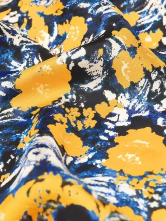 Eșarfă pătrată din mătase cu imprimeu floral