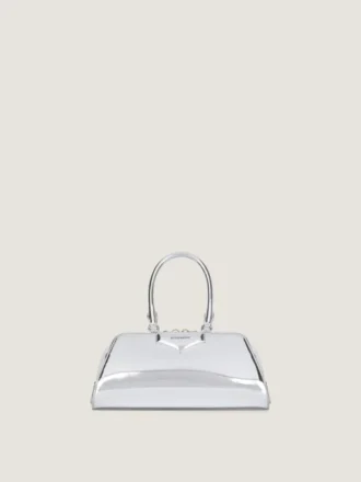 Geantă mică Antigona East-West din piele laminată