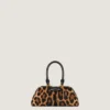 Geantă mini Antigona East-West din piele cu efect de piele de ponei leopard Geantă mini Antigona East-West din piele cu efect de piele de ponei leopard