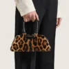 Geantă mini Antigona East-West din piele cu efect de piele de ponei leopard Geantă mini Antigona East-West din piele cu efect de piele de ponei leopard