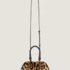 Geantă mini Antigona East-West din piele cu efect de piele de ponei leopard Geantă mini Antigona East-West din piele cu efect de piele de ponei leopard