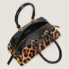 Geantă mini Antigona East-West din piele cu efect de piele de ponei leopard Geantă mini Antigona East-West din piele cu efect de piele de ponei leopard