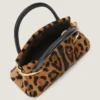 Geantă Mini Pinch din piele cu efect de ponei și model leopard Geantă Mini Pinch din piele cu efect de ponei și model leopard