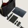 Geantă Snatch mare din piele granulată Geantă Snatch mare din piele granulată