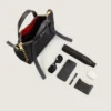 Geantă Snatch mică din piele granulată Geantă Snatch mică din piele granulată
