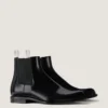 Ghete Chelsea Tux din piele periată Ghete Chelsea Tux din piele periată