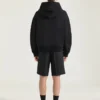 Hanorac cu glugă și fermoar, cu cusături couture, din material scuba Hanorac cu glugă și fermoar, cu cusături couture, din material scuba
