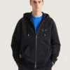 Hanorac cu glugă și fermoar din fleece cu imprimeu Givenchy Hanorac cu glugă și fermoar din fleece cu imprimeu Givenchy
