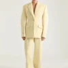 Pantaloni croiți Cocoon din lână Pantaloni croiți Cocoon din lână