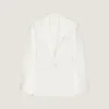 Jachetă cu un singur rând de nasturi, din lână și mohair, cu ornamente Jachetă cu un singur rând de nasturi, din lână și mohair, cu ornamente