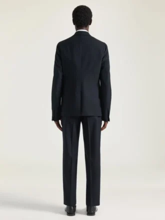 Jachetă deconstrucționată cu un singur rând de nasturi, din flanel