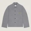 Jachetă din denim cu model în zig-zag, brodată cu Givenchy Paris Jachetă din denim cu model în zig-zag, brodată cu Givenchy Paris