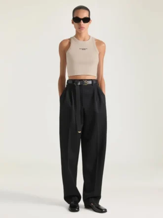 Maiou scurt din bumbac cu imprimeu Givenchy Paris