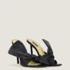 Mule cu toc Boudoir din piele Nappa cu fundă