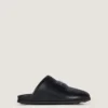 Mule plate Label din piele Nappa Mule plate Label din piele Nappa