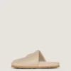 Mule plate Label din piele Nappa Mule plate Label din piele Nappa
