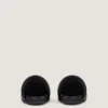 Mule plate Label din piele Nappa Mule plate Label din piele Nappa