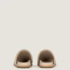 Mule plate Label din piele Nappa Mule plate Label din piele Nappa