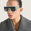 Ochelari de soare pătrați din metal Ochelari de soare pătrați din metal