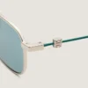 Ochelari de soare unisex Gv Speed din metal și email