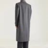 Palton cu cusături couture din lână și cașmir Palton cu cusături couture din lână și cașmir