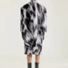 Palton din jacquard de lână cu imprimeu animalier Palton din jacquard de lână cu imprimeu animalier