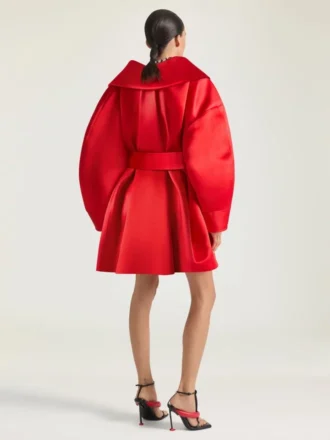 Palton scurt din satin