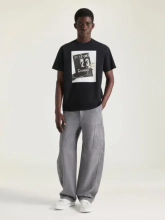 Tricou din bumbac cu imprimeu clapetă de film