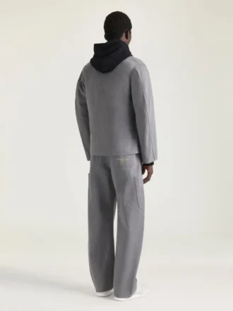 Jachetă din denim cu model în zig-zag, brodată cu Givenchy Paris